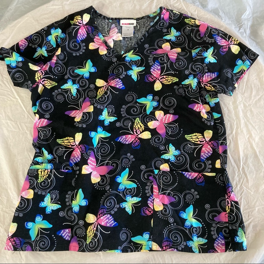 SCRUBSTAR Nursing Nurse’s Scrubs Scrub Top M